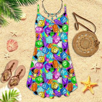 Let Your Heart Go Like The Dice Spaghetti Strap Summer Dress | Newhawaiianshirts DE