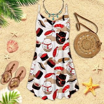 Life Is Simple And Fresh Like A Sushi Spaghetti Strap Summer Dress | Newhawaiianshirts DE