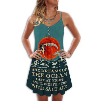 Mermaid Ocean Dream Late At Night - Summer Dress | Newhawaiianshirts UK