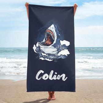 Name Custom Beach Towels Pool Travel Bath Kids Adults Unique Gift | Newhawaiianshirts UK