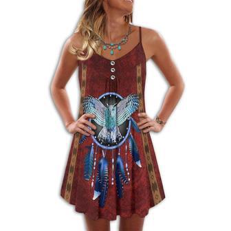 Native Owls Summer Vibes Dreamcatcher - Summer Dress | Newhawaiianshirts AU