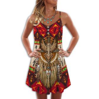 Native Owls Summer Vibes Pattern - Summer Dress | Newhawaiianshirts DE