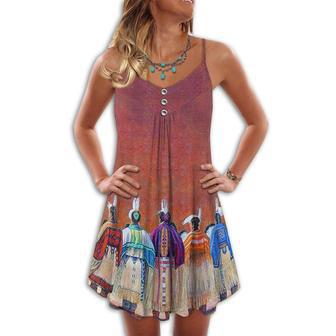 Native People Love Summer Vibes Pink - Summer Dress | Newhawaiianshirts DE