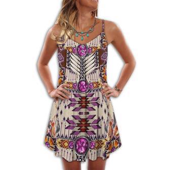 Native Sign Purple Pink Style Summer Vibes - Summer Dress | Newhawaiianshirts DE