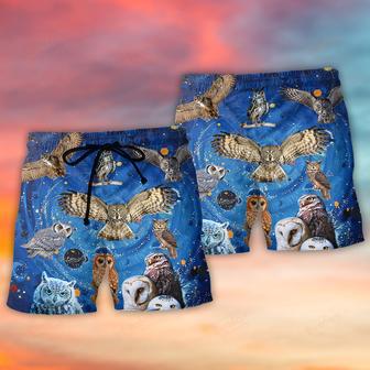 Owl Play Together Style Beach Short | Newhawaiianshirts AU