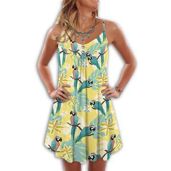 Parrot Love Summer Love Tropical Style - Summer Dress | Newhawaiianshirts CA