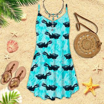 Scuba Diving Spaghetti Strap Summer Dress | Newhawaiianshirts AU