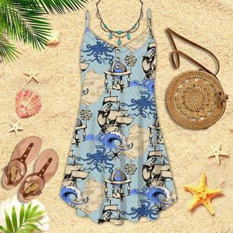 Sea Voyages Spaghetti Strap Summer Dress | Newhawaiianshirts CA