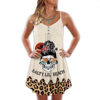 Skull Beach Salty Lil' Beach - Summer Dress | Newhawaiianshirts AU