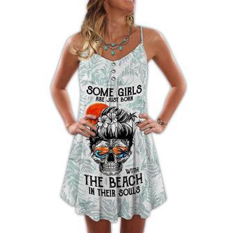 Skull Beach Soul The Beach In Their Souls - Summer Dress | Newhawaiianshirts DE