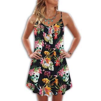 Skull Flowers Love Summer Tropical Style - Summer Dress | Newhawaiianshirts