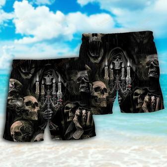 Skull Horror Skull Movies Beach Short | Newhawaiianshirts DE