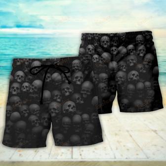 Skull Let Them Go To Hell Beach Short | Newhawaiianshirts AU