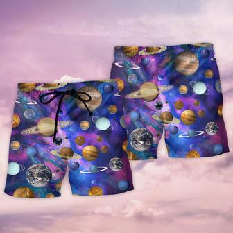 Solar System Galaxy Style Beach Short | Newhawaiianshirts CA