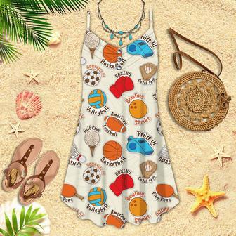 Sport Team Summer Spaghetti Strap Summer Dress | Newhawaiianshirts DE