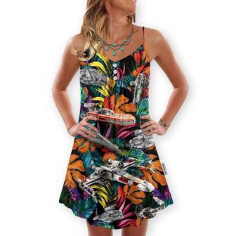 Star Wars Lego Ship Tropical - V-Neck Sleeveless Cami Dress | Newhawaiianshirts AU