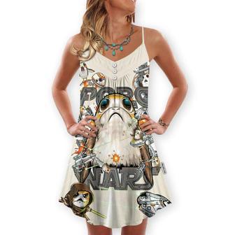 Star Wars Porg So Cute Porg Wars - V-Neck Sleeveless Cami Dress | Newhawaiianshirts CA