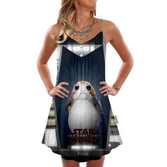 Star Wars Porgs Exist So Cute - V-Neck Sleeveless Cami Dress | Newhawaiianshirts UK