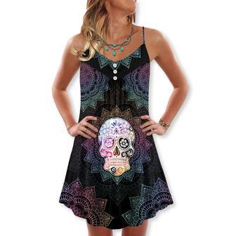 Sugar Skull Mandala Style - Summer Dress | Newhawaiianshirts DE