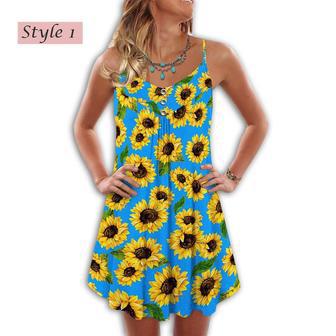 Sunflower Pattern Beautiful Style - Summer Dress | Newhawaiianshirts UK