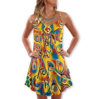 Sydney Mardi Gras Colorful Art - V-Neck Sleeveless Cami Dress | Newhawaiianshirts DE