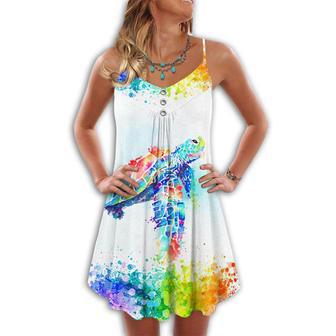 Turtle Is Beach Soul Colorful Love Ocean - Summer Dress | Newhawaiianshirts AU