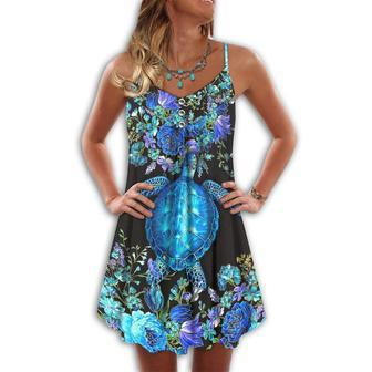 Turtle Love Flower - Summer Dress | Newhawaiianshirts UK