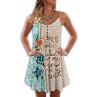 Turtle Love Ocean Into The Ocean I Go - Summer Dress | Newhawaiianshirts DE