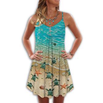 Turtle On The Beach - Summer Dress | Newhawaiianshirts AU