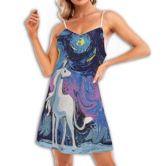 Unicorn Love Night Sky - Summer Dress | Newhawaiianshirts