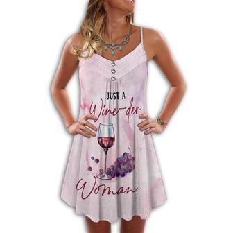 Wine And Summer Vibes Just A Wine - Summer Dress | Newhawaiianshirts UK