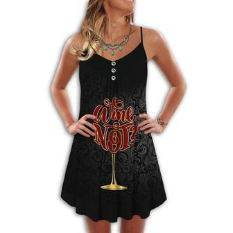 Wine And Summer Vibes Why Not - Summer Dress | Newhawaiianshirts DE