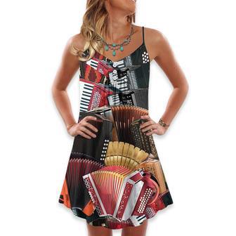 Accordion A Gentleman Is Someone Who Can Play The Accordion - V-Neck Sleeveless Cami Dress | Newhawaiianshirts AU