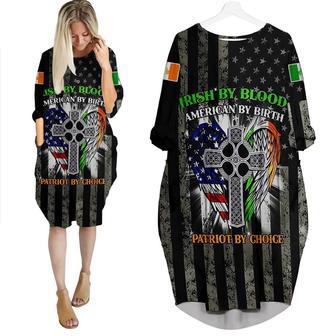 American Irish St Patrick's Day Long Sleeve Midi Dress | Newhawaiianshirts