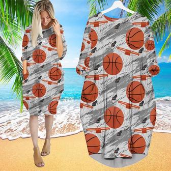 Basketball Lover Long Sleeve Midi Dress | Newhawaiianshirts CA