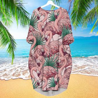 Be Fabulous Like A Flamingo Long Sleeve Midi Dress | Newhawaiianshirts