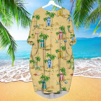 Beach Tropical Long Sleeve Midi Dress | Newhawaiianshirts AU