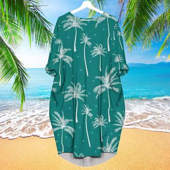 Bright Exotic Tropical Summer Long Sleeve Midi Dress | Newhawaiianshirts