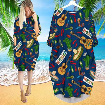 Cinco De Mayo Mexican Party Long Sleeve Midi Dress | Newhawaiianshirts DE