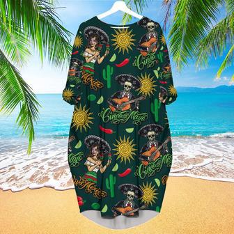 Cinco De Mayo Viva Mexico Festival Long Sleeve Midi Dress | Newhawaiianshirts UK