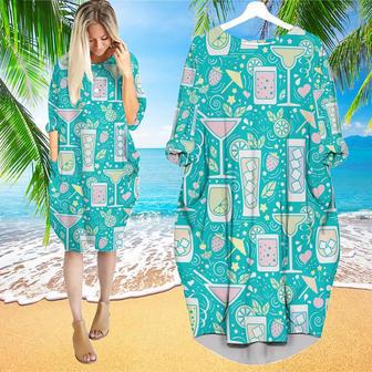 Cocktails Hello Summer Long Sleeve Midi Dress | Newhawaiianshirts UK