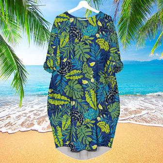 Colorful Summer Vibes Tropic Pattern Long Sleeve Midi Dress | Newhawaiianshirts UK