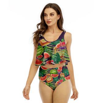 Crown Royal Watermelon Ruffled Vest Swimsuit | Newhawaiianshirts DE