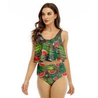 Firestone Walker Watermelon Ruffled Vest Swimsuit | Newhawaiianshirts AU