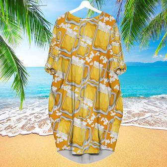 Funny Beer Long Sleeve Midi Dress | Newhawaiianshirts UK