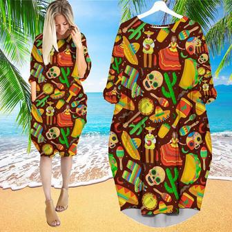 Let's Fiesta Cinco De Mayo Mexico Long Sleeve Midi Dress | Newhawaiianshirts DE