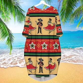 Let's Fiesta Skeleton Mexican Long Sleeve Midi Dress | Newhawaiianshirts AU