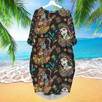 Mexico Traditional Tattooing Style Sleeve Midi Dress | Newhawaiianshirts AU