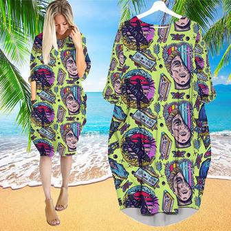 Miami Beach Summer Long Sleeve Midi Dress | Newhawaiianshirts AU