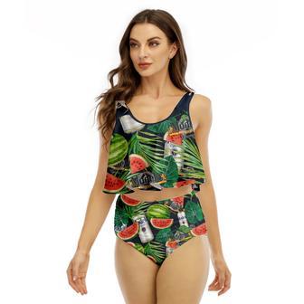 Modelo Watermelon Ruffled Vest Swimsuit | Newhawaiianshirts CA